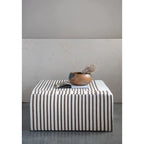 Table basse ottomane rembourrée en Kilim de laine